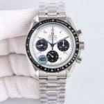 Omega Speedmaster 316L Steel 42MM 1863 Movement Chrnograph White Watch